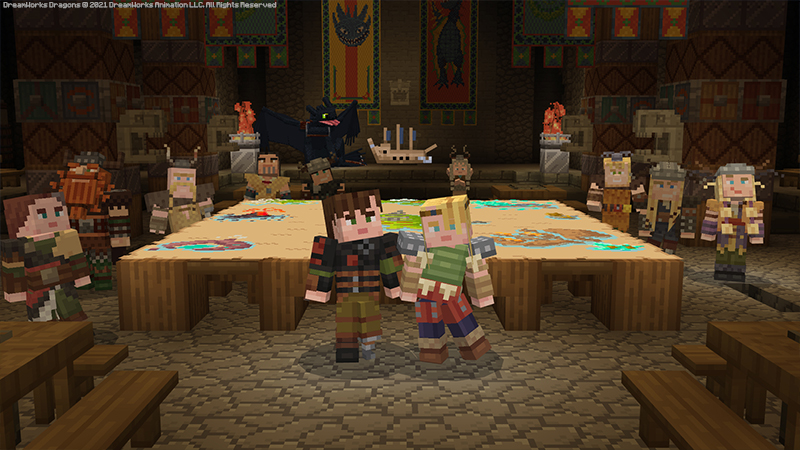 Screenshot Minecraft - How To Train Your Dragon 