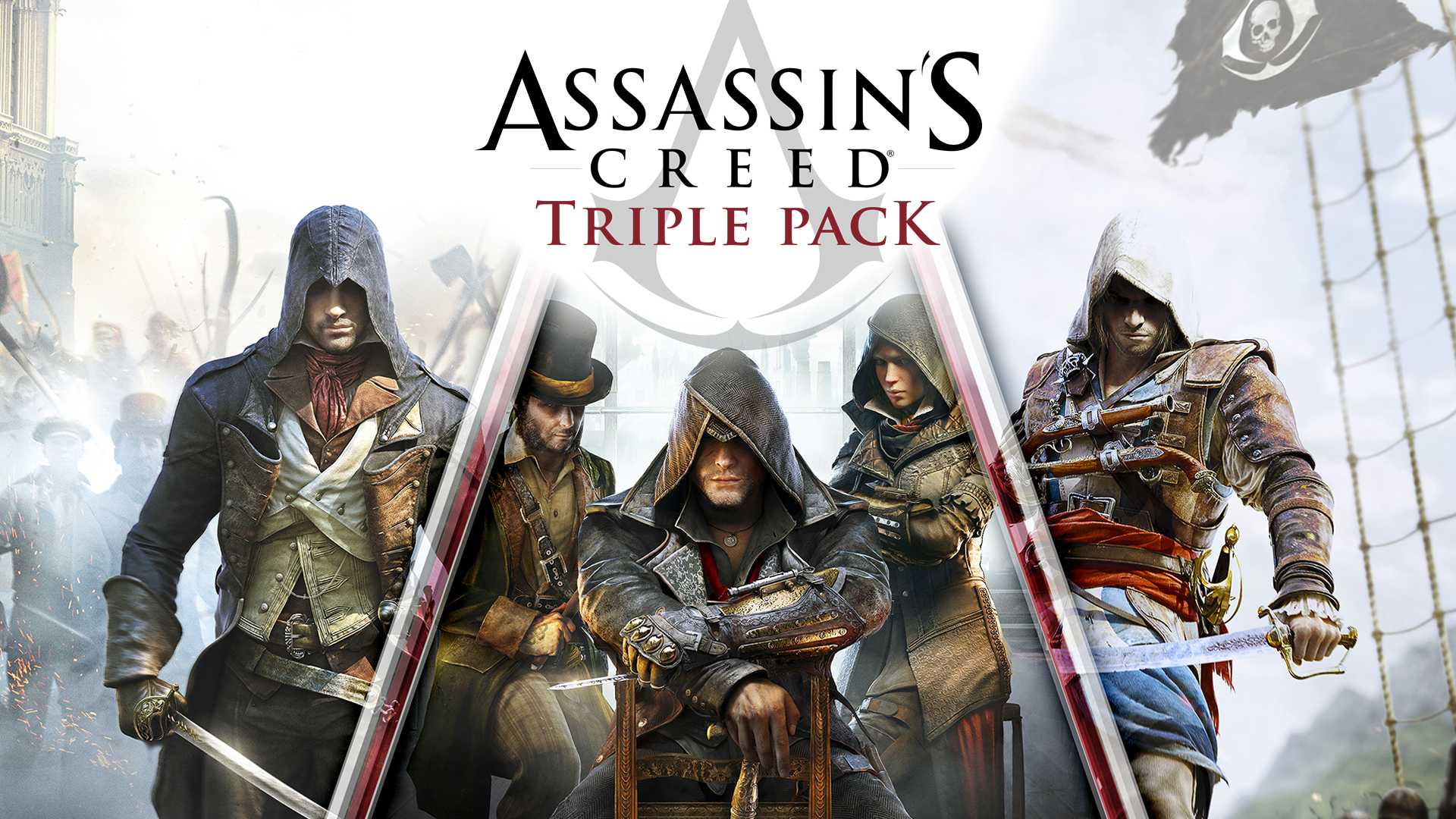 Assassin`s Creed Triple Pack: Black Flag, Unity, Syndicate