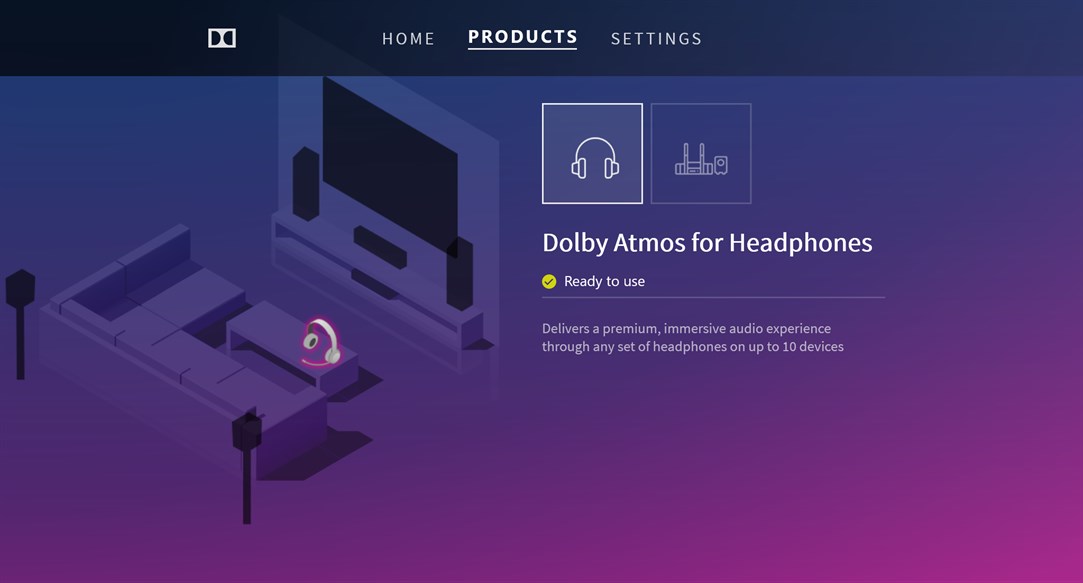 Скриншот Dolby Atmos for Headphones 