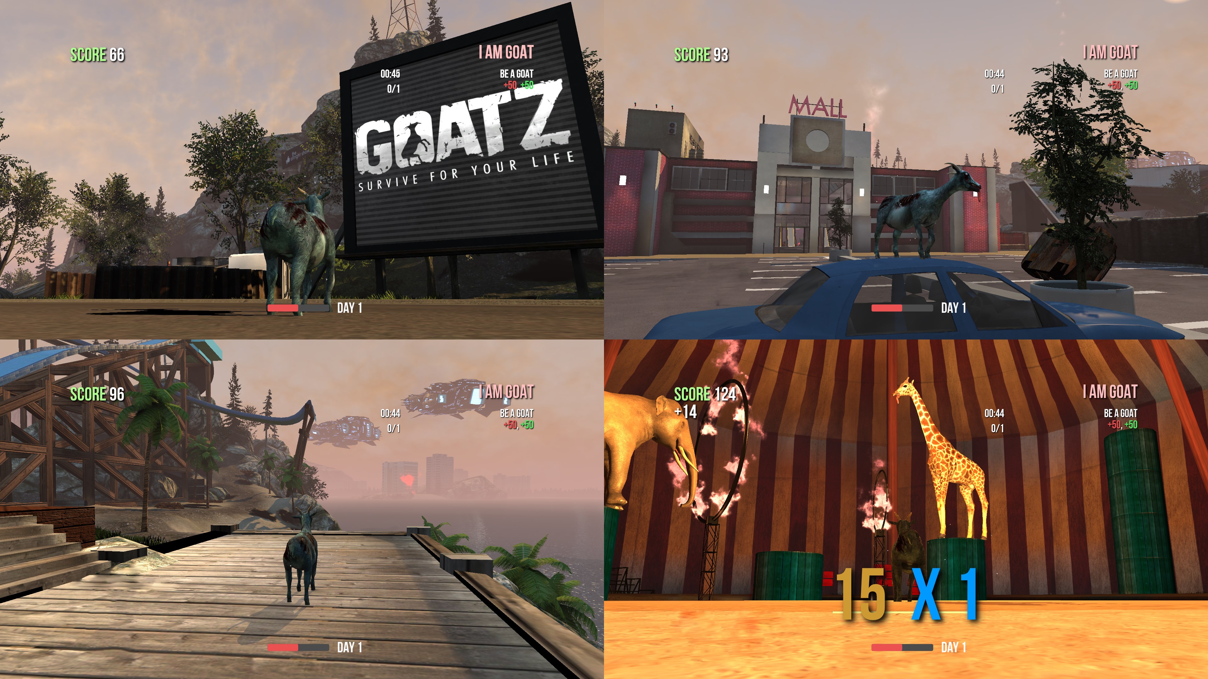 Скриншот Goat Simulator: GoatZ DLC