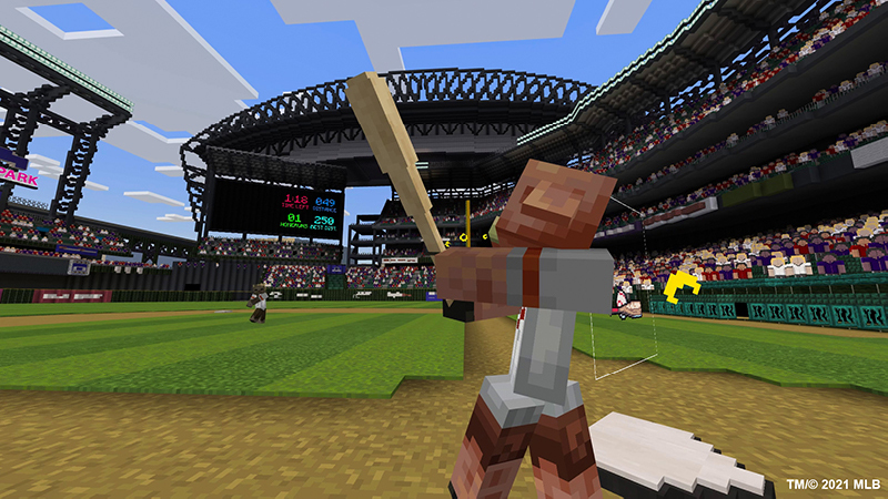 Скриншот Minecraft MLB Home Run Derby