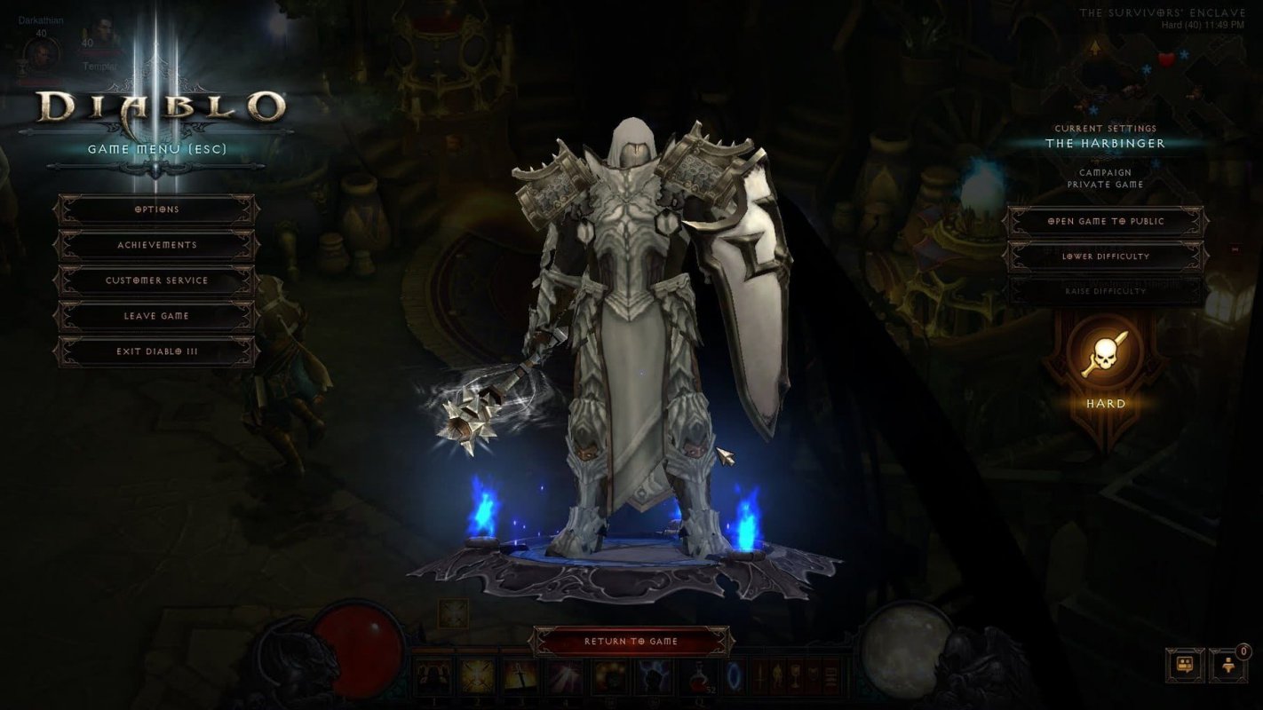 Скриншот  Diablo III: Reaper of Souls - Наплечники Преисподней