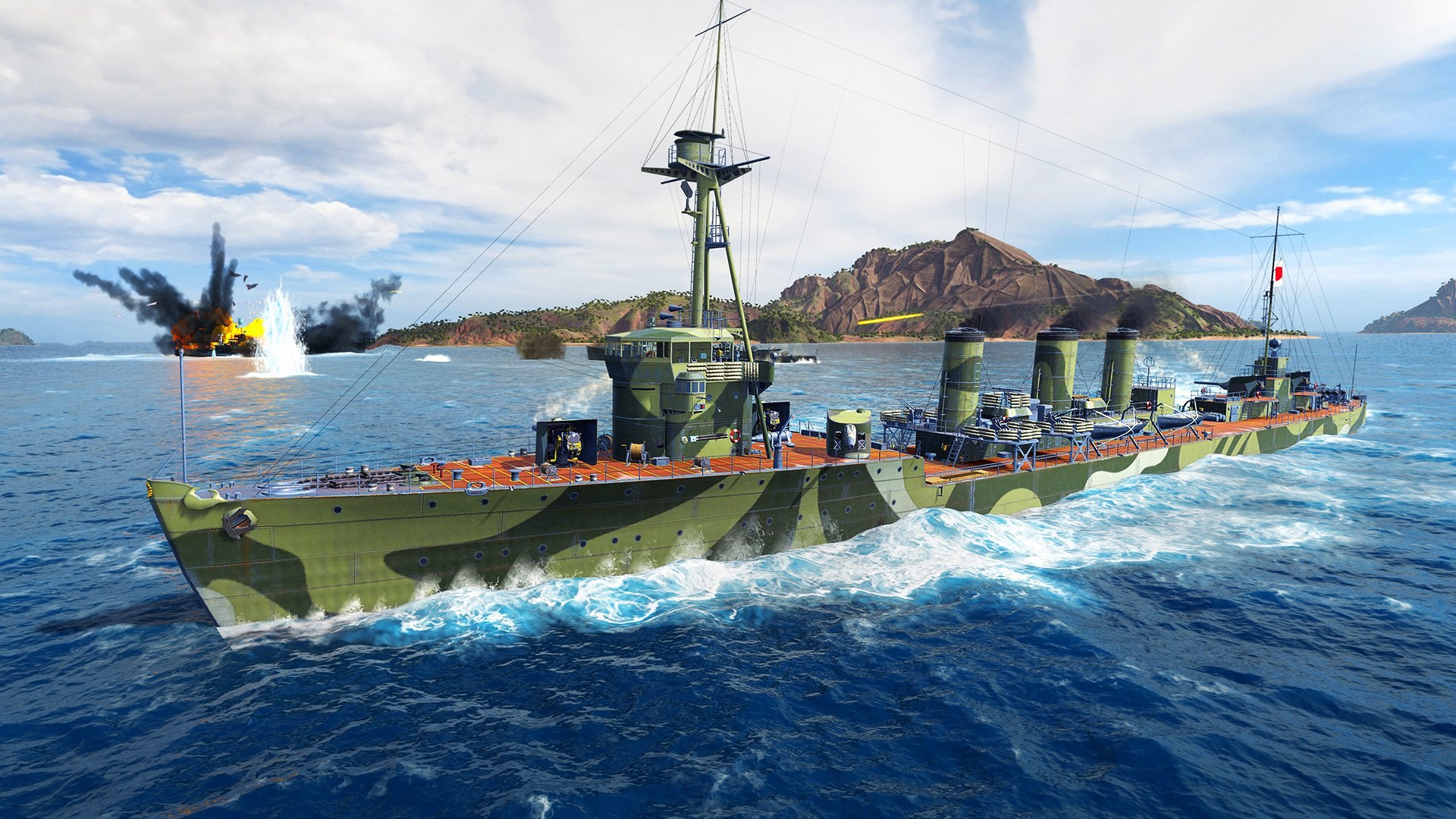Скриншот World of Warships: Legends — Ураганный Iwaki 