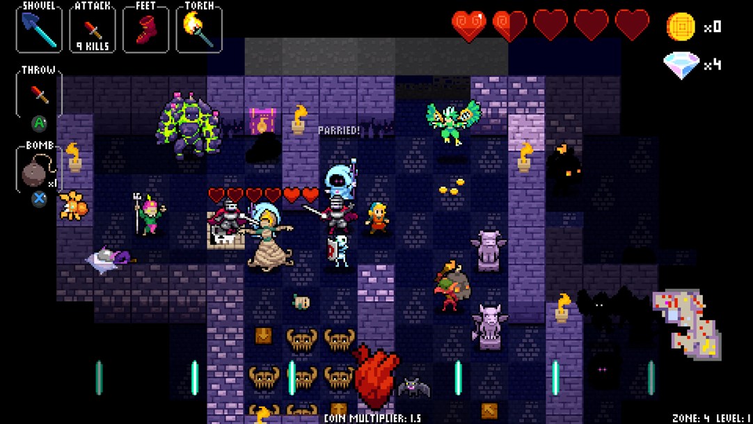 Скриншот Crypt of the NecroDancer 