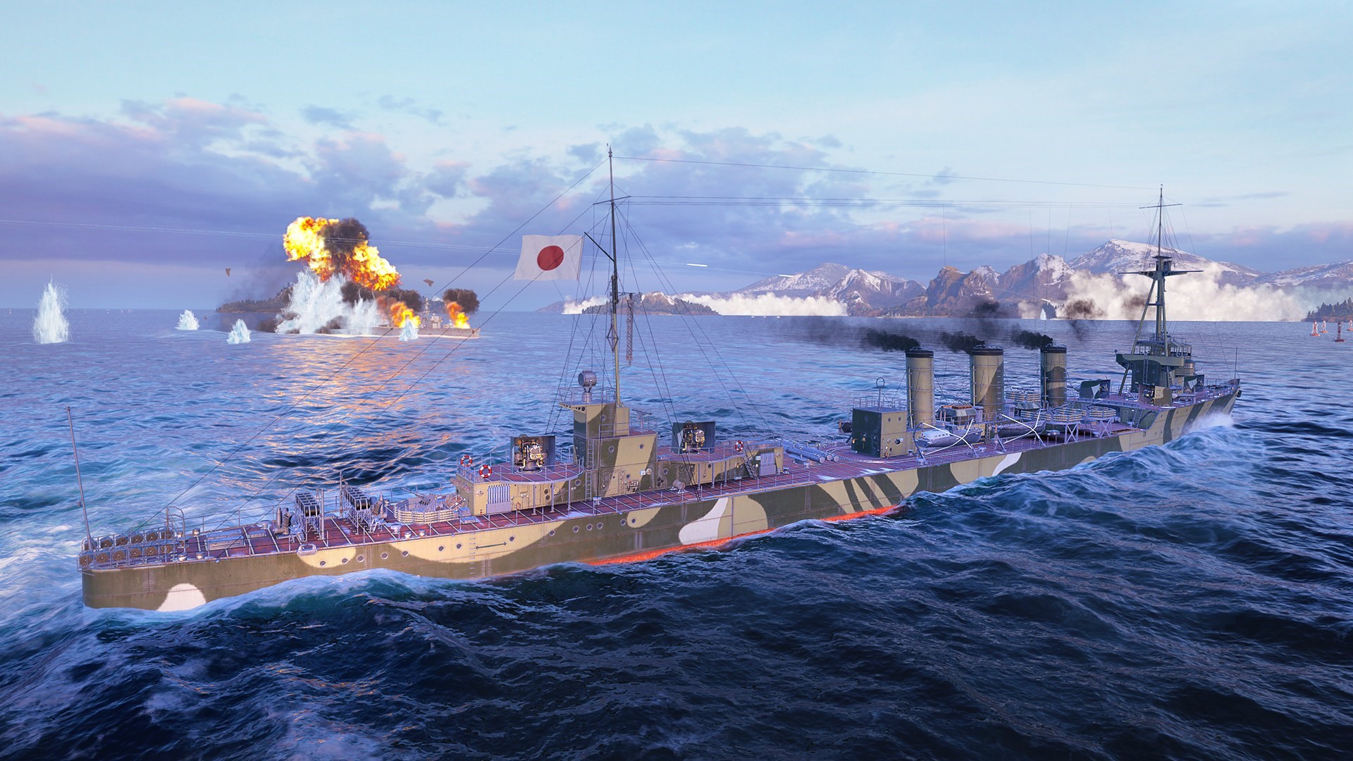 Скриншот World of Warships: Legends — Ураганный Iwaki 